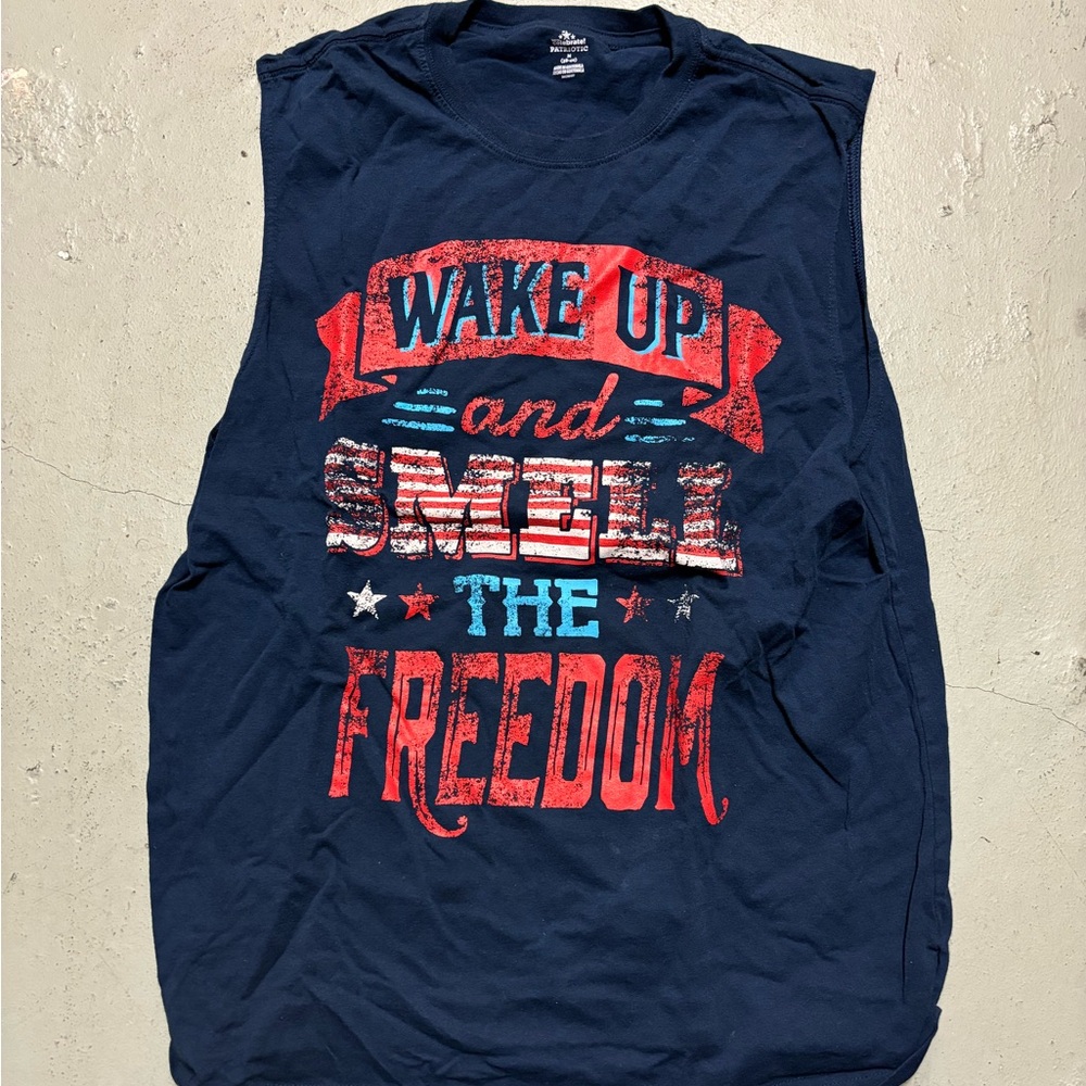 Tank Top “Wake Up and Smell the Freedom”